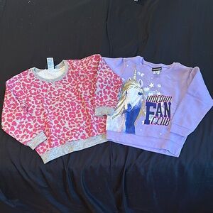 Pink Leopard Print Kids Sweatshirt